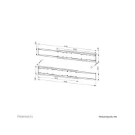 Dual Screen Adapter Neomounts by Newstar do stojaków serii WL55/FL55-875BL1 42-65" ADM-875BL2 - Czarny