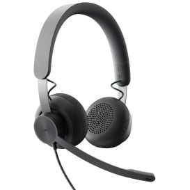 Słuchawki nauszne Logitech Zone Wired 981-000870 - Czarne