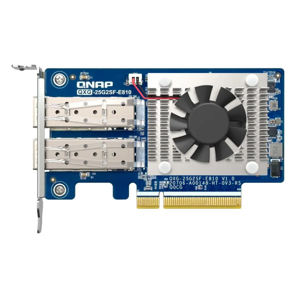 Karta sieciowa QNAP QXG-25G2SF-E810, 2x 25GbE SFP28, PCIe Gen4 x8 | Sklep ITnes.pl, IT for BUSINESS
