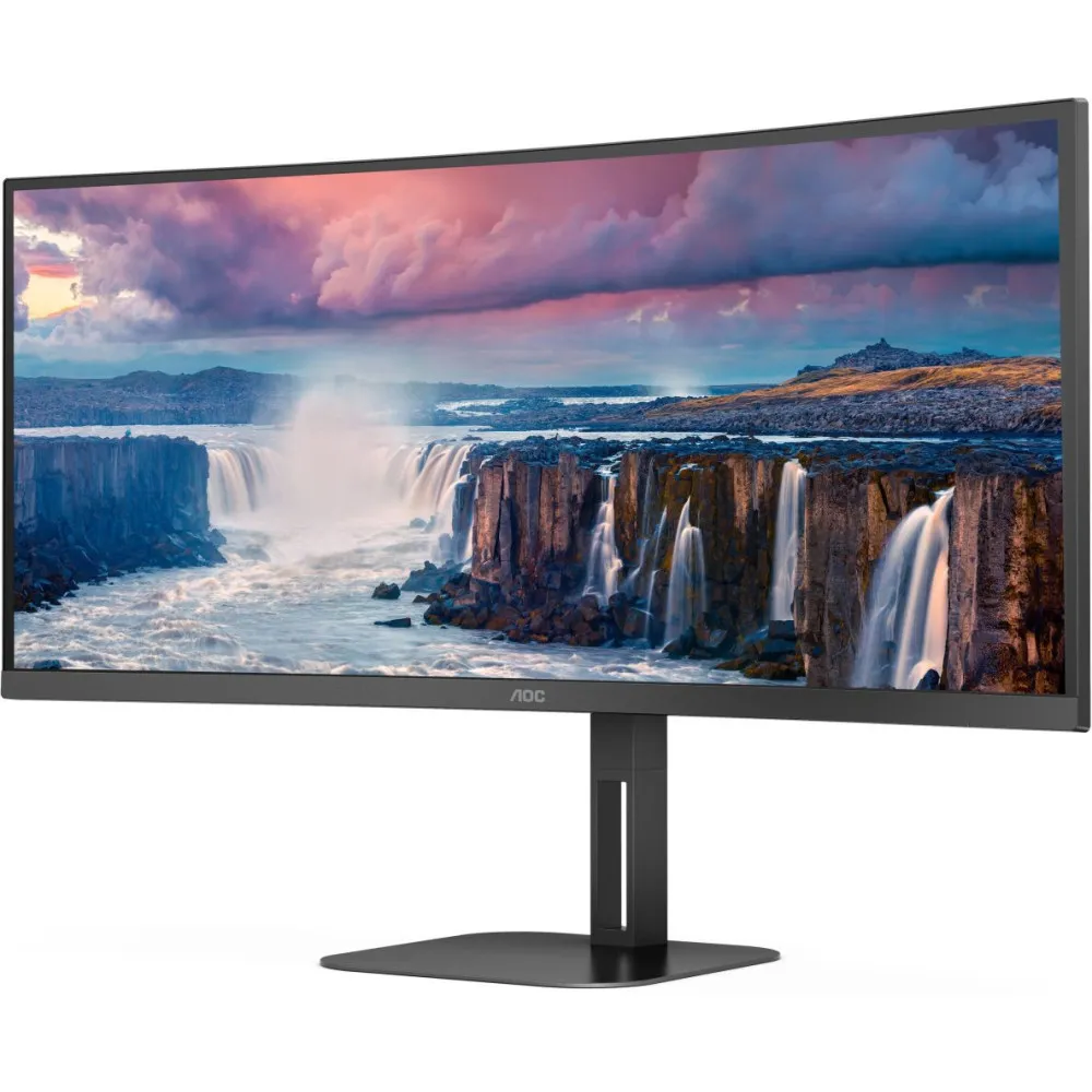 Zdjęcie produktu Monitor AOC CU34V5C/BK - 34"/3440x1440 (UWQHD)/21:9/zakrzywiony/VA/FreeSync/1 ms/Czarny