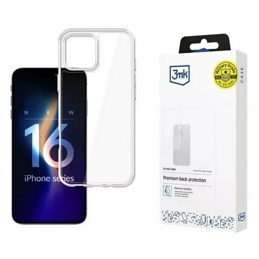 Etui na smartfon 3mk Armor Case do iPhone 16 Pro 3M006366, Przezroczyste | Sklep ITnes.pl, IT for BUSINESS