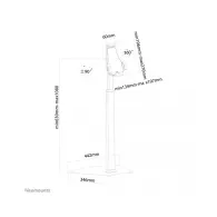 Uchwyt podłogowy do tabletu Neomounts by Newstar Tablet Floor Stand 7,9-10,5" TABLET-S200SILVER - Srebrny