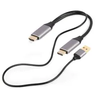 Aktywny kabel Gembird HDMI do DisplayPort A-HDMIM-DPM-01, 2 m, 4K 60 Hz, zasilanie USB-A, Czarny | Sklep ITnes.pl, IT for BUSINE