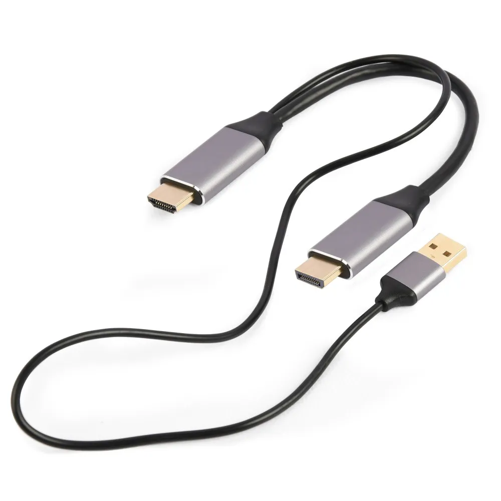 Aktywny kabel Gembird HDMI do DisplayPort A-HDMIM-DPM-01, 2 m, 4K 60 Hz, zasilanie USB-A, Czarny | Sklep ITnes.pl, IT for BUSINE