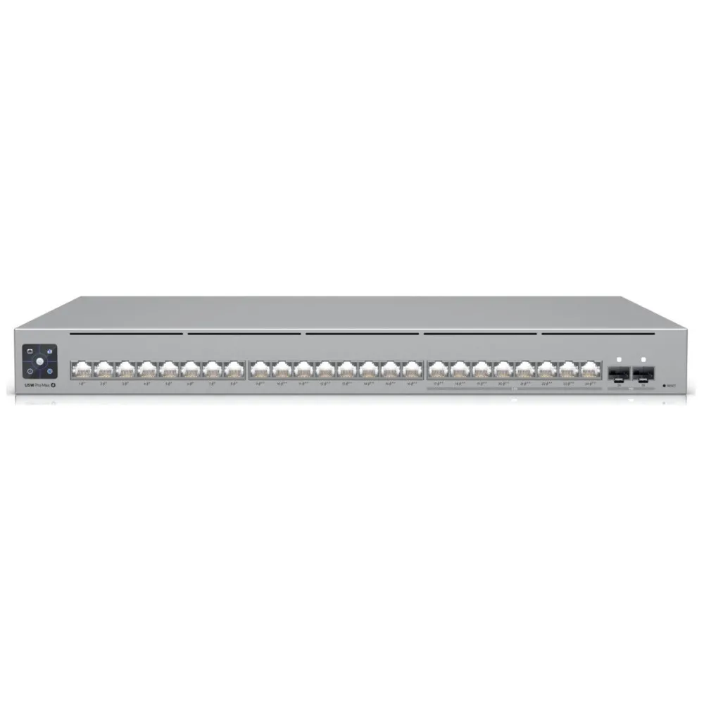 Switch zarządzalny Ubiquiti USW-PRO-MAX-24-POE, 16x 1GbE RJ45, 8x 2,5GbE RJ45, 2x 10GbE SFP+, POE 400W | Sklep ITnes.pl, IT for Switch zarządzalny Ubiquiti USW-PRO-MAX-24-POE, 16x 1GbE RJ45, 8x 2,5GbE RJ45, 2x 10GbE SFP+, POE 400W | Sklep ITnes.pl, IT for