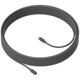 Kabel Logitech MeetUp Mic Cable 950-000005 - 10m, Czarny