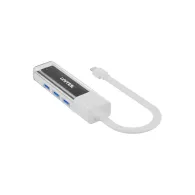 Hub USB Unitek Bi-Directional Hub USB-C with Detachable Cable H1319AWH01 - USB-C do 4x USB-A, Biały