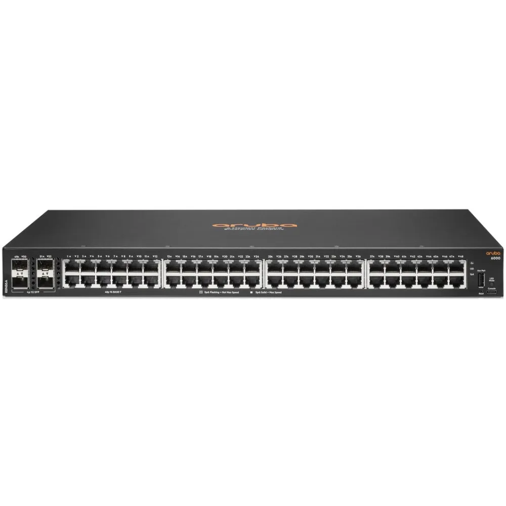 Switch zarządzalny HPE Aruba 6000 R8N86A, 48x 100|1000Mbps RJ45, 4x 1000Mbps SFP | Sklep ITnes.pl, IT for BUSINESS
