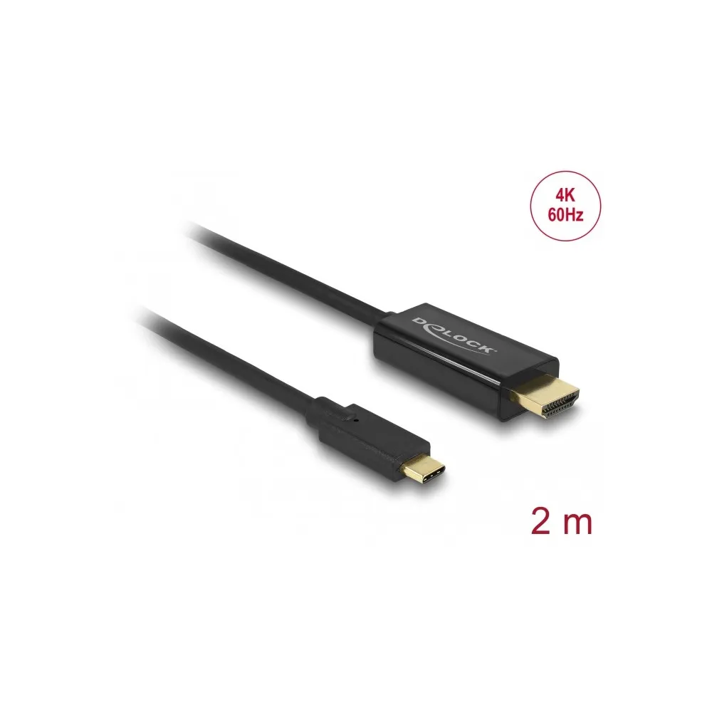 Kabel USB-C do HDMI Delock 85291, 4K 60 Hz, 2 m, Czarny | Sklep ITnes.pl, IT for BUSINESS