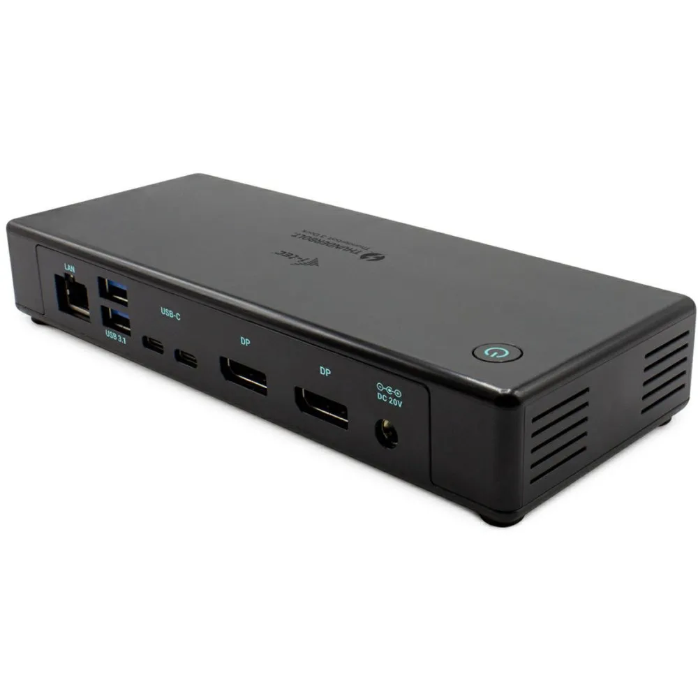 Stacja dokująca i-tec Thunderbolt3/USB-C Dual DisplayPort 4K Docking Station + Power Delivery 85WTB3CDUALDPDOCKPD, Czarna | Skle