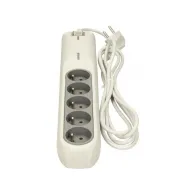 Listwa przeciwprzepięciowa Lestar LFT-2005 3L EMI/RFI 1966002815 - 5 gniazd, 2,5 m, Biała, Niebieska | Sklep ITnes.pl - IT for B