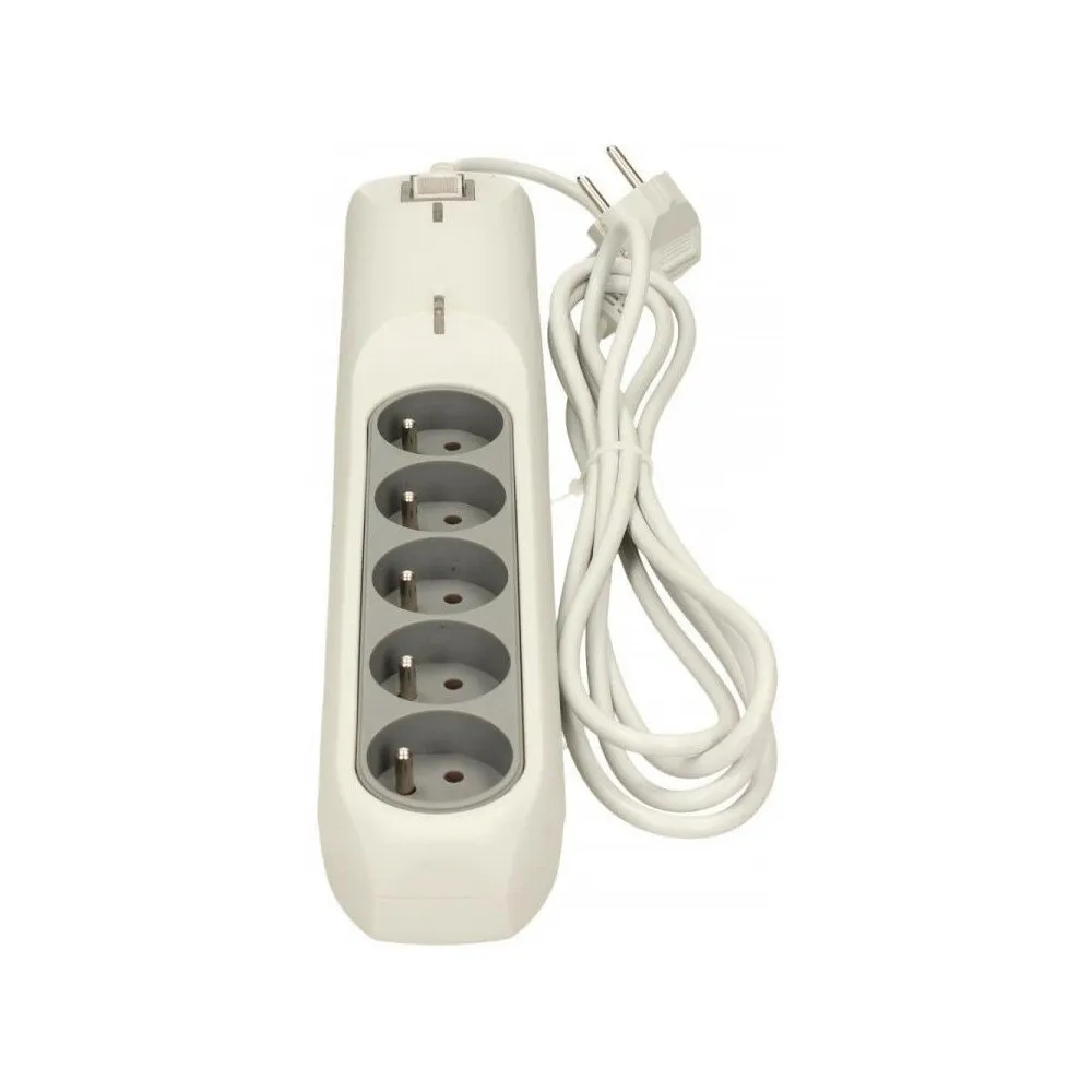 Listwa przeciwprzepięciowa Lestar LFT-2005 3L EMI/RFI 1966002815 - 5 gniazd, 2,5 m, Biała, Niebieska | Sklep ITnes.pl - IT for B