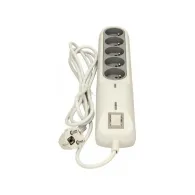 Listwa przeciwprzepięciowa Lestar LFT-2005 3L EMI/RFI 1966002815 - 5 gniazd, 2,5 m, Biała, Niebieska | Sklep ITnes.pl - IT for B