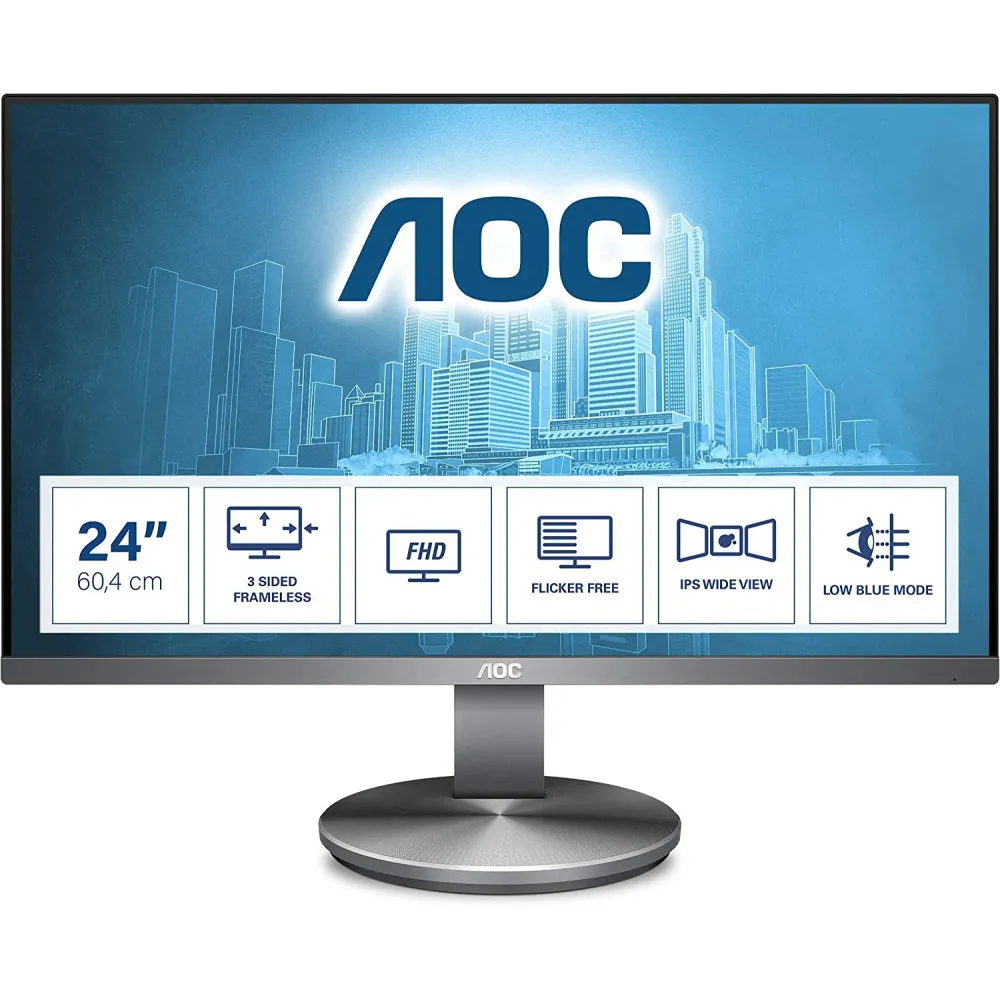 Monitor AOC I2490VXQ/BT, 23,8", 1920x1080 (FHD), 60Hz, IPS, 4 ms, Czarno-szary | Sklep ITnes.pl, IT for BUSINESS Monitor AOC I2490VXQ/BT, 23,8", 1920x1080 (FHD), 60Hz, IPS, 4 ms, Czarno-szary | Sklep ITnes.pl, IT for BUSINESS
