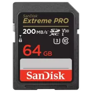 Karta pamięci SanDisk Extreme Pro SDXC 64GB 200/90 MB/s V30 UHS-I U3 SDSDXXU-064G-GN4IN - Szara | Sklep ITnes.pl - IT for BUSINE