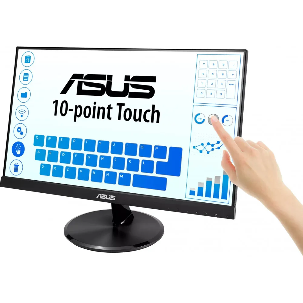 Monitor ASUS Touch VT229H - 21,5"/1920x1080 (Full HD)/75Hz/IPS/5 ms/dotykowy/Czarny