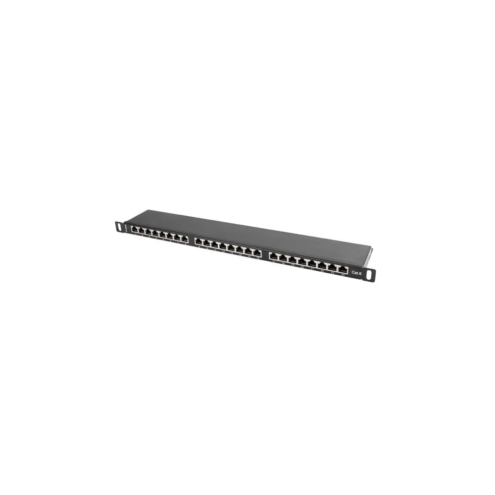 Lanberg PATCH PANEL 24 PORT 0.5U KAT.6 EKRANOWANY CZARNY - PPS6-0024-B | Sklep ITnes.pl - IT for BUSINESS
