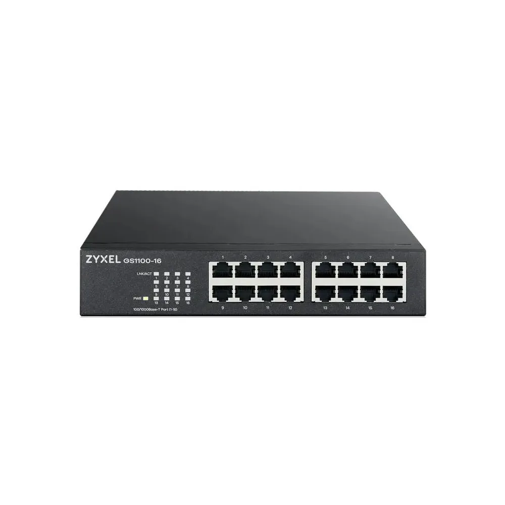 Switch niezarządzalny Zyxel GS1100-16-EU0103F, 16x 10|100|1000Mbps | Sklep ITnes.pl, IT for BUSINESS