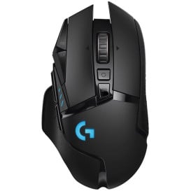 Mysz bezprzewodowa Logitech G502 Lightspeed 910-005567 - Czarna, Niebieaska