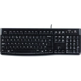 Klawiatura Logitech K120 920-002515 - Układ francuski, Czarna