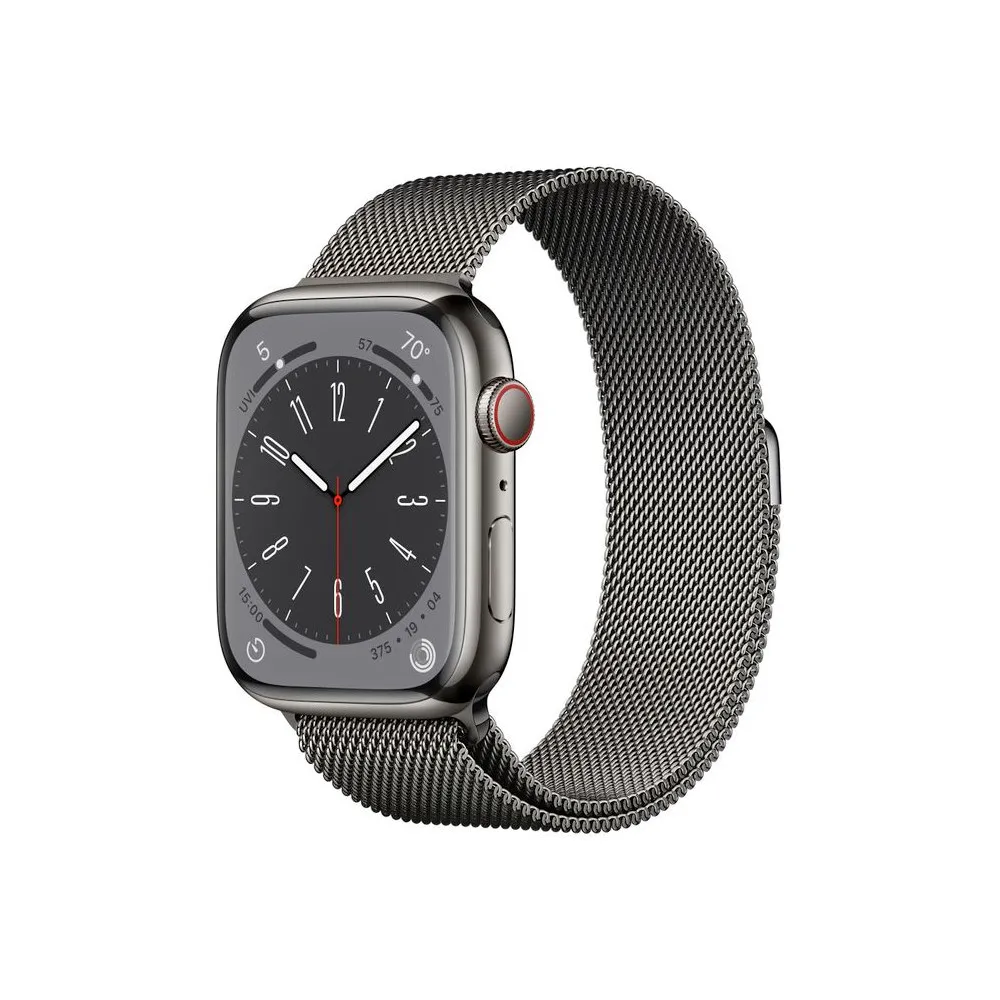 Smartwatch Apple Watch Series 8 45mm GPS + Cellular stal nierdz. mocny grafit z bransoletą mediol. mocny grafit - MNKX3WB/A | Sk