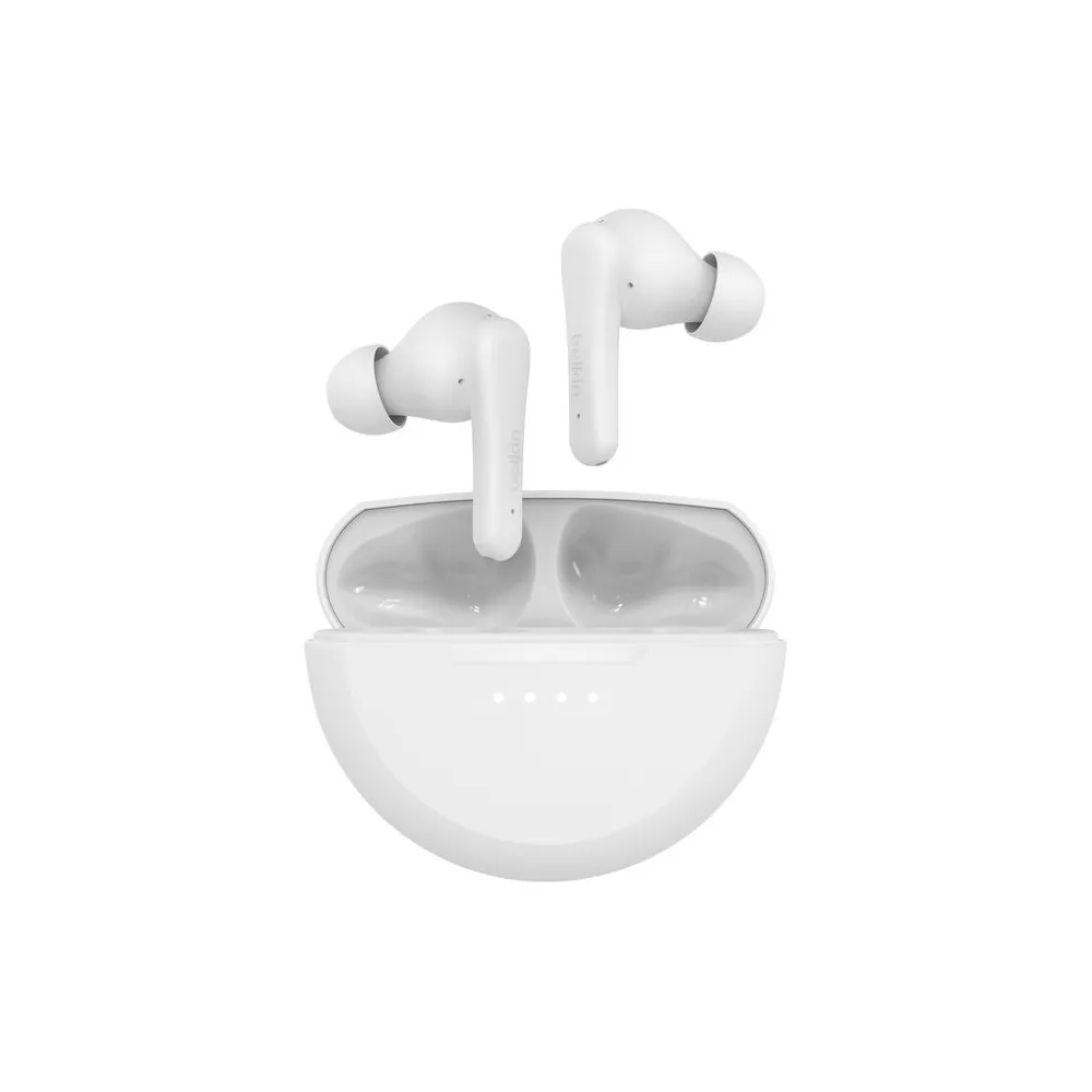 Słuchawki bezprzewodowe Belkin SoundForm Rhythm AUC012BTWH - USB-C, Bluetooth, Białe