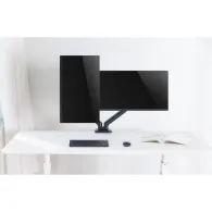 Uchwyt biurkowy na monitory Techly LCD 17-32" - 2 x 2-9 kg, Czarny - 362138 | Sklep ITnes.pl - IT for BUSINESS