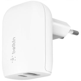 Ładowarka Belkin 1x USB-A, 1x USB-C WCB007VFWH - Biała