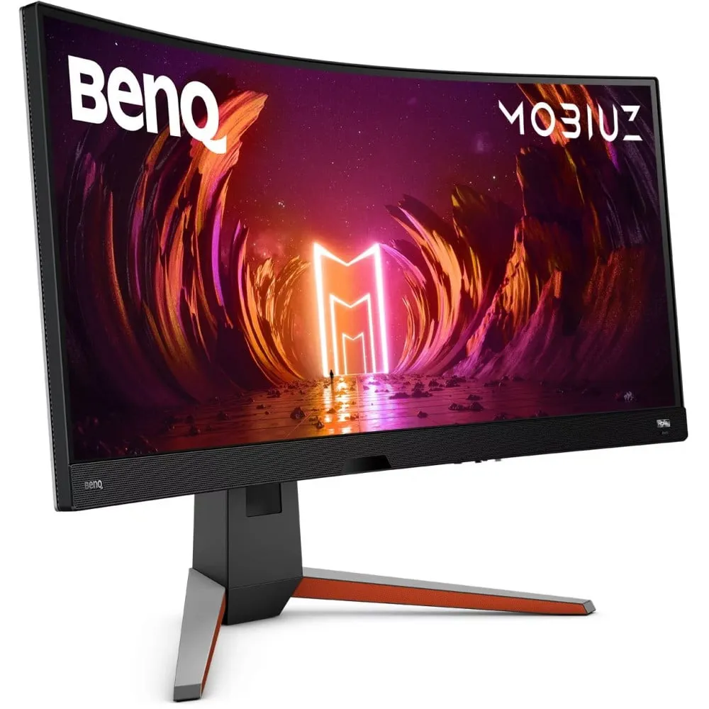Monitor Benq MOBIUZ EX3410R 9H.LKKLA.TBE - 34"/3440x1440 (UWQHD)/144Hz/21:9/zakrzywiony/VA/HDR/1 ms/Szary - zdjęcie