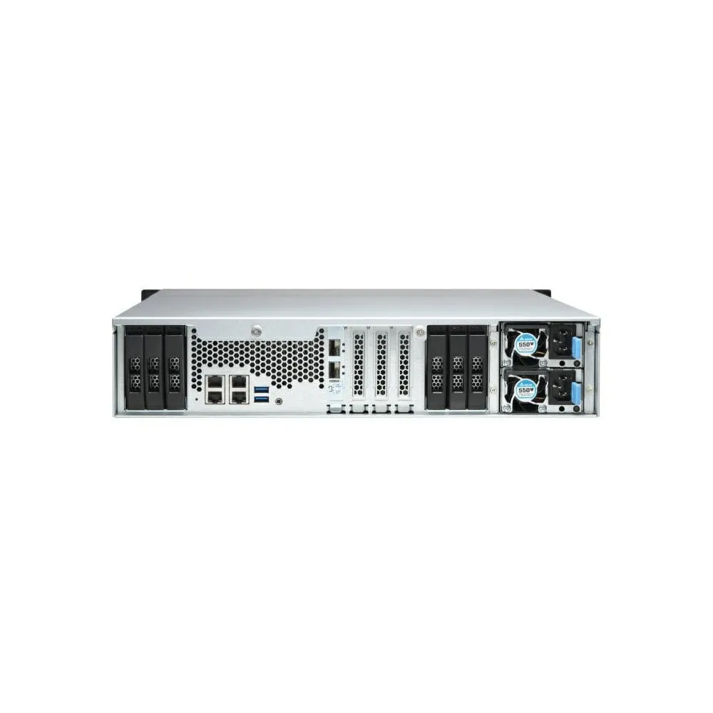 Serwer NAS QNAP Rack TS-1886XU-RP-D1602-OP - Rack (2U)/Intel Xeon D-1602/4 GB RAM/168 TB/18 wnęk/hot-swap/3 lata Carry-in