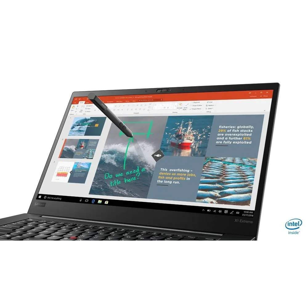 Laptop Lenovo ThinkPad X1 Extreme Gen 1 20MF000SPB - i5-8300H/15,6" FHD/RAM 16GB/SSD 512GB/GeForce GTX 1050Ti MQ/Win 10 Pro/3OS - zdjęcie