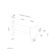 Uchwyt ścienny Neomounts by Newstar Flat Screen Wall Mount 10-40" FPMA-W820 - Srebrny