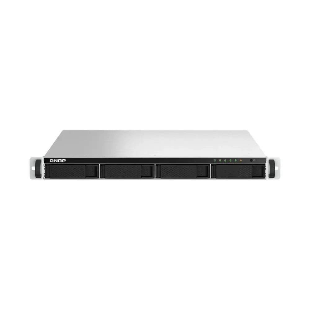 Serwer NAS QNAP Rack TS-464U-28B, Rack (1U), Intel Celeron N5105, N5095, 4GB RAM, 32TB, 4 wnęki, 3 lata Carry-in | Sklep ITnes.p