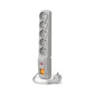 Listwa zasilająca Acar 5X 230V PL - 5 gniazd, 3 m, Szara - ACAR F5-3M-SZARY | Sklep ITnes.pl - IT for BUSINESS