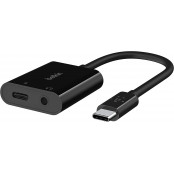 Adapter Belkin USB-C ,  miniJack + -Charge NPA004BTBK - zdjęcie poglądowe 2