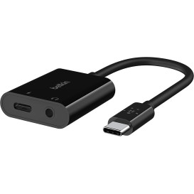 Adapter Belkin USB-C / miniJack + -Charge NPA004BTBK - Czarny