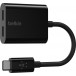 Adapter Belkin Dual USB-C Audio + Charge F7U081BTBLK - Czarny