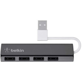 Hub USB Belkin 4 x USB-A 2.0 Ultra-Slim F4U042BT - 4 porty, Czarny