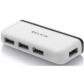 Hub USB Belkin F4U021BT - 4 porty, Biały, Czarny