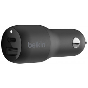 Ładowarka samochodowa Belkin Dual 32W 1x USB-C, 1x USB-A CCB003BTBK - zdjęcie poglądowe 3