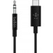 Kabel Belkin USB-C / miniJack F7U079BT03-BLK - 90cm, Czarny