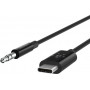 Kabel Belkin USB-C ,  miniJack F7U079BT03-BLK - zdjęcie poglądowe 1