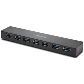 Hub USB Kensington 7 x USB-A 3.0 z ładowarką K39123EU - 7 portów, Czarny