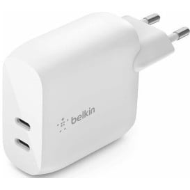 Ładowarka sieciowa Belkin Dual 20W USB-C WCB006VFWH - Biała