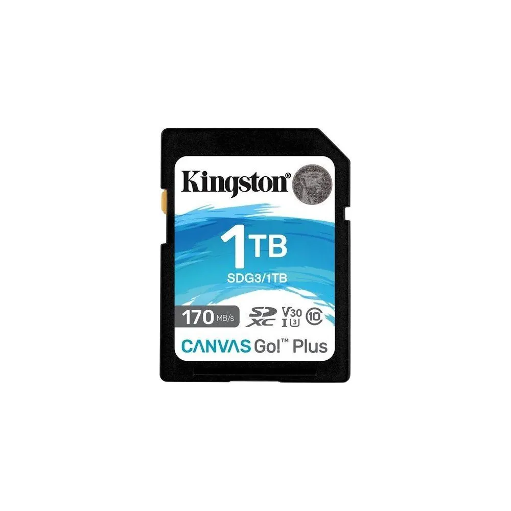 Karta pamięci Kingston SD 1TB Canvas Go Plus SDG3/1TB - UHS-I, U3, V30