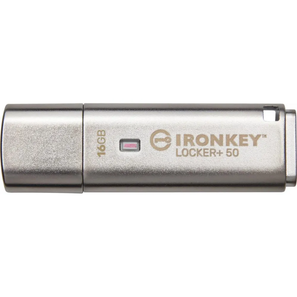 Pendrive Kingston IronKey Locker+ 50 16 GB IKLP50/16GB - Kolor srebrny | Sklep ITnes.pl - IT for BUSINESS