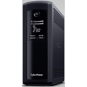 Zasilacz awaryjny UPS CyberPower VP1200ELCD-FR - 1200VA, 720W, Line interactive, USB, RJ11. RJ45, Czarny - zdjęcie 2
