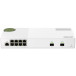 Switch zarządzalny QNAP QSW-M2108-2S - Desktop, 2 x 10GbE SFP+, 8 x LAN 10|100|1000 Mbps