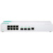 Switch niezarządzalny QNAP QSW-308-1C - Desktop, 2 x SFP, 1 x 1 x SFP|Ethernet, 8 x LAN 10|100|1000 Mbps