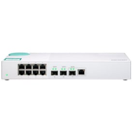 Switch niezarządzalny QNAP QSW-308-1C - Desktop, 2 x SFP, 1 x 1 x SFP|Ethernet, 8 x LAN 10|100|1000 Mbps